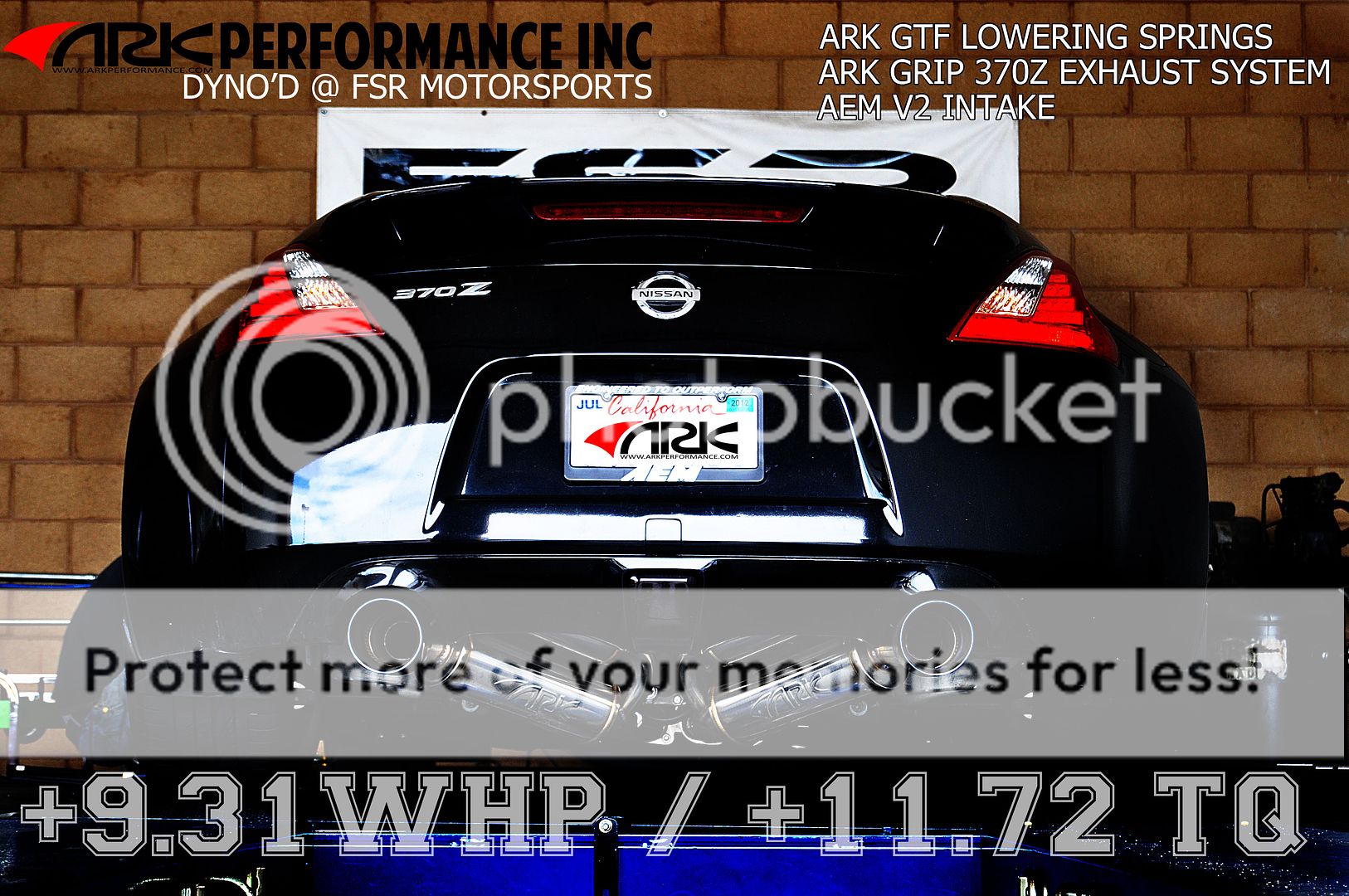 ARK Performance INC: ARK GRIP 370Z EXHAUST DYNO'D AT FSR MOTORSPORTS